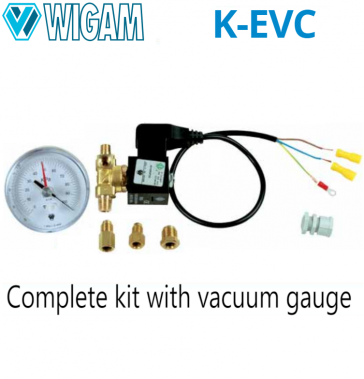 Complete K-EVC kit van magneetventiel, vacuümmeter en elektrische connector