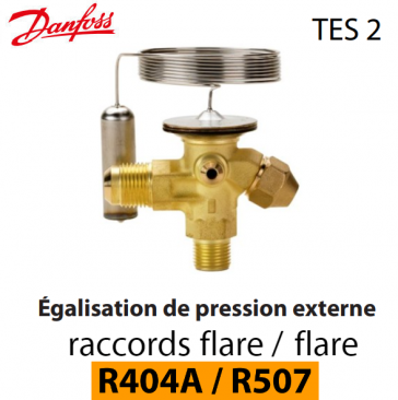 Détendeur thermostatique TES 2 - 068Z3403 - R404A/R507A Danfoss