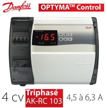 Optyma Control Kühlstellenregler - Dreiphasig 4 PS, 4,5 bis 6,3 A - AK-RC103 von Danfoss