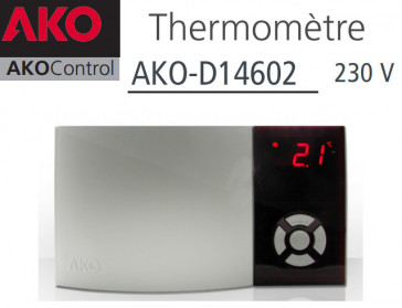 Thermomètre mural AKO-D14602 avec une sonde NTC