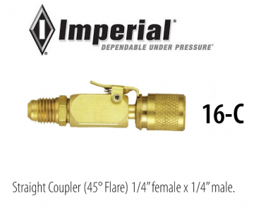 Coupleur rapide droit Imperial 16-C pour 1/4 SAE
