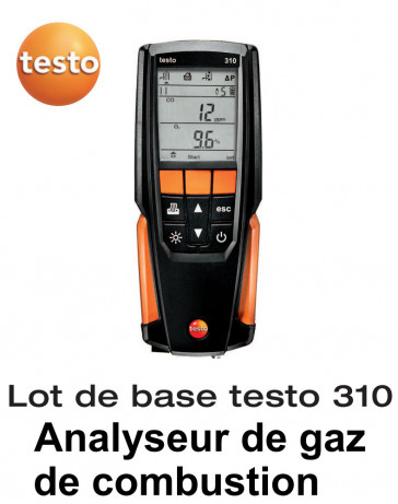 Testo 310 - Analyseur de combustion - Lot de base