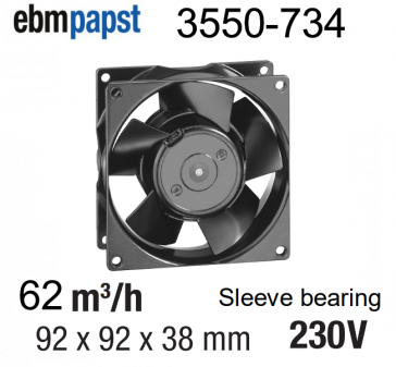 EBM-PAPST Axiale ventilator 3550-734