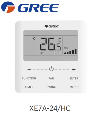 Télécommande filaire XE7A-24/HC de Gree