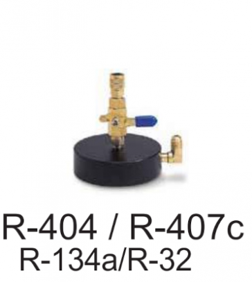 Support pour bouteille non rechargeable pour R-404 / R-407c / R-134a / R-32