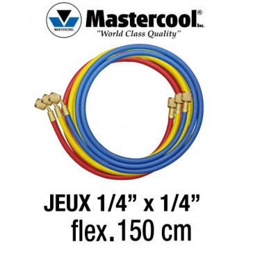 Jeux de flexibles 1/4” x 1/4”- 150 Cm Mastercool