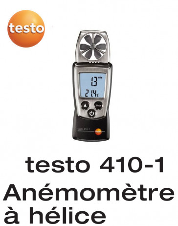 Testo 410-1 - Anémomètre à hélice en format de poche avec mesure de température ambiante