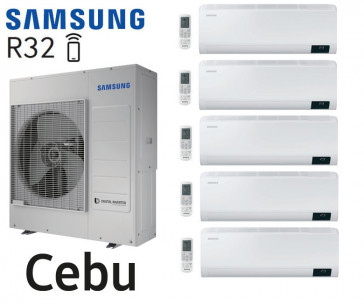 Samsung Cebu 5-Split AJ100TXJ5KG + 4 AR07TXFYAWKN + 1 AR12TXFYAWKN