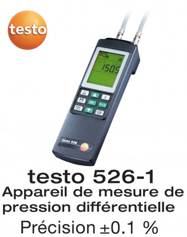 Testo 526-1 - Appareil de mesure de pression différentielle 0...2000 hPa 
