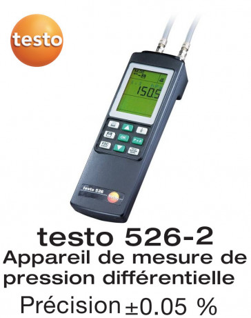 Testo 526-2 - Manomètre différentiel très précis 0...2000 hPa 