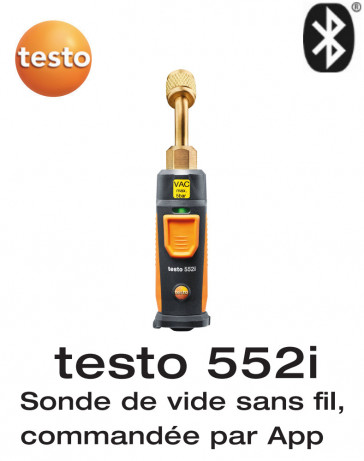 Testo 552i - Draadloze vacuümsensor, aangestuurd door App