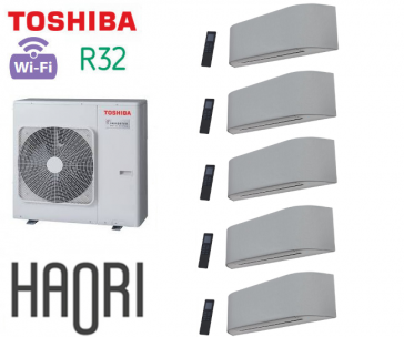 Toshiba HAORI 5-Split RAS-5M34U2AVG-E + 4 RAS-B10N4KVRG-E + 1 RAS-B16N4KVRG-E 