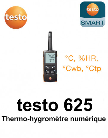 testo 625 - Thermo-hygromètre numérique avec connexion à l’App