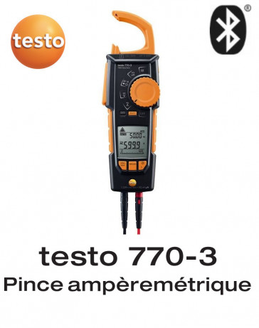 Testo 770-3 - Pince ampèremétrique TRMS avec Bluetooth