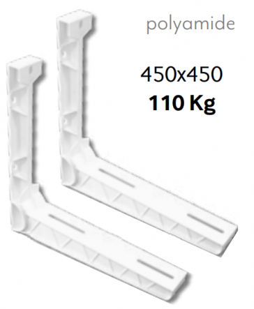 Poliamyde steun 450x450 - 110 Kg