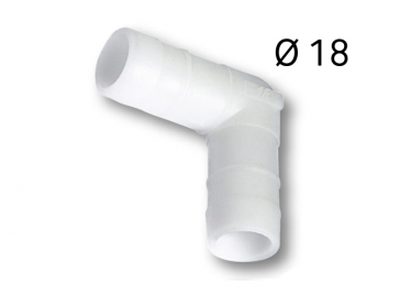 Courbe 90° pour Tube d'évacuation de condensats Ø 18 mm