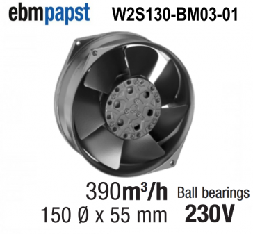 Ventilateur Axial W2S130-BM03-01 de EBM-PAPST