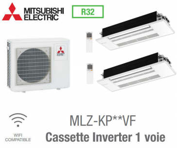 Mitsubishi Bi-split Cassette Inverter 1 voie MXZ-5F102VF + 2 MLZ-KP50VG