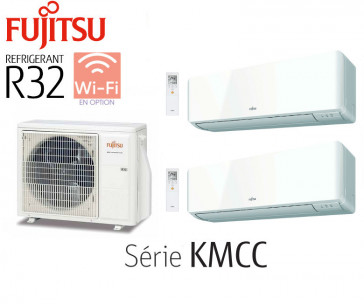 Fujitsu Bi-Split wandmontage AOY50M2-KB + 1 ASY20MI-KMCC + 1 ASY35MI-KMCC