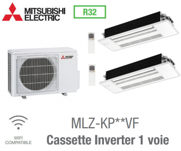 Mitsubishi Bi-split Cassette Inverter 1 voie MXZ-2F53VF + 2 MLZ-KP25VG