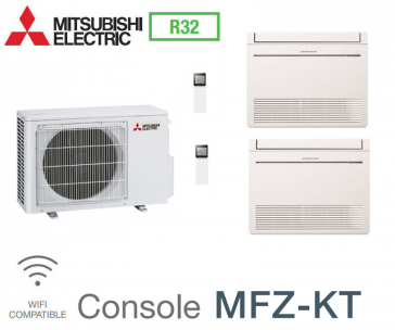 Mitsubishi Bi-split Konsole Inverter MXZ-2F53VF + 2 MFZ-KT25VG