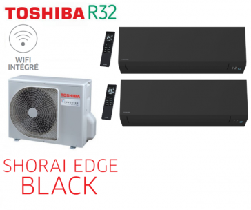 Toshiba SHORAI EDGE BLACK Bi-Split RAS-2M10G3AVG-E + 2 RAS-B07G3KVSGB-E