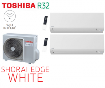 Toshiba SHORAI EDGE WHITE Bi-Split RAS-2M10G3AVG-E + 2 RAS-B07G3KVSG-E