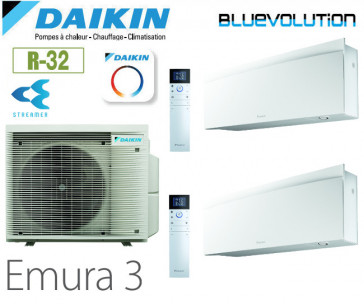 Daikin Emura 3 Bisplit 2MXM68A + 2 FTXJ35AW - R32