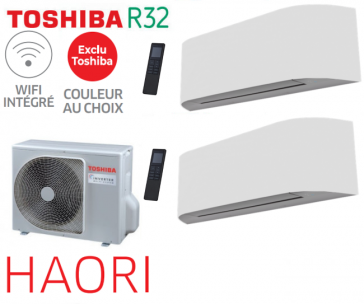 Toshiba HAORI Bi-Split RAS-2M14G3AVG-E + 2 RAS-M07N4KVRG-E
