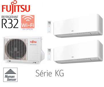 Fujitsu Bi-Split wandmontage AOY40M2-KB + 2 ASY20MI-KG