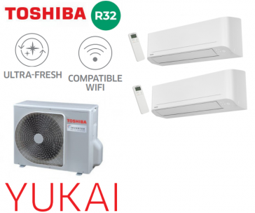 Toshiba Yukai Bi-Split RAS-2M10G3AVG-E + 2 RAS-B07E2KVG-E