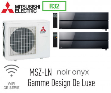Mitsubishi Bi-split Mural Design De Luxe MXZ-3F68VF + 2 MSZ-LN35VGB - R32