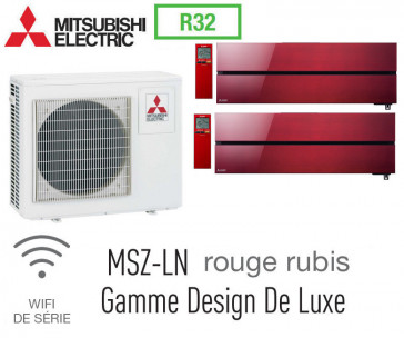 Mitsubishi Bi-split Mural Design De Luxe MXZ-3F68VF + 2 MSZ-LN35VGR - R32
