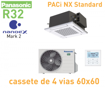 Panasonic PACi NX Standard - Cassette 4 voies 60x60 Inverter+ KIT-36PY3Z5 