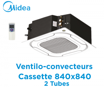 Cassette ventilatorconvector 840x840 2 slangen MKA-V850R van Midea