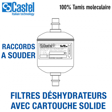 Filtre deshydrateur Castel 4330/3S - Raccordement 3/8" ODS