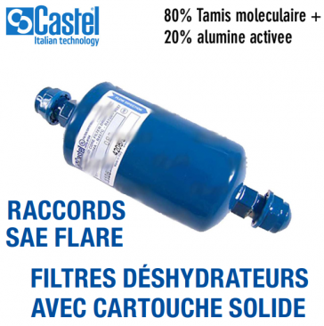 Filtre deshydrateur Castel  4208/3 - Raccordement 3/8" SAE