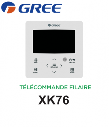 Télécommande filaire XK76 de Gree