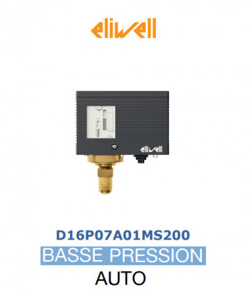 Pressostat simple automatique BP D16P07A01MS200 Eliwell 