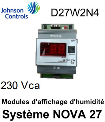 Module d'affichage d'humidité D27W2N4Q de Johnson Controls