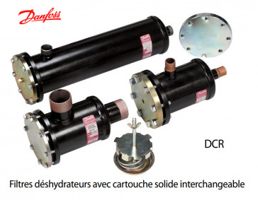 Filtres déshydrateurs avec cartouche solide interchangeable DCR de Danfoss