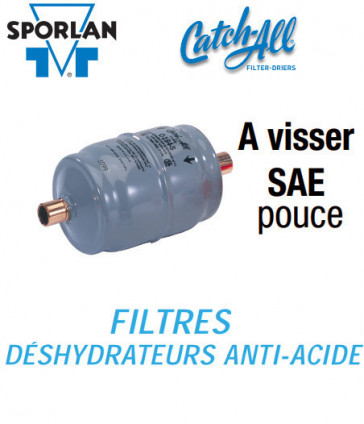 Filtre deshydrateur Sporlan C-052 - Raccordement 1/4 SAE