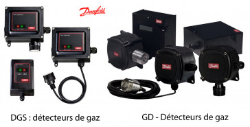 Détecteurs de gaz GD et DGS de Danfoss