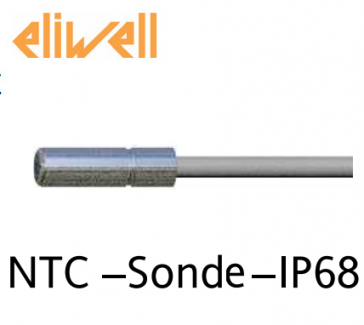 NTC-sonde - "Eliwell" IP68 grijs 1,5 m - SN8DAE11502C0