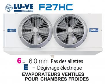 Evaporateur Compact F27HC55E6 de LU-VE - 4150 W