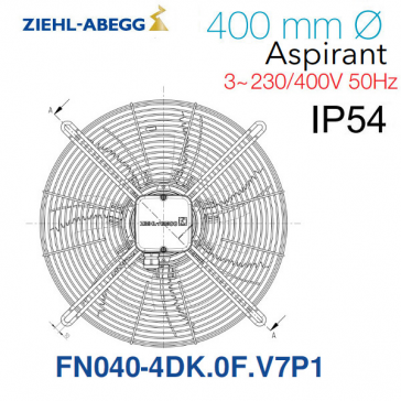 Axiallüfter FN040-4DK.OF.V7P1 von Ziehl-Abegg