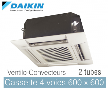 Cassette ventilatorconvector 4 kanalen 600 x 600 FWF02BT DAIKIN 