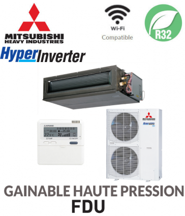 MHI Gainable Haute Pression HYPERINVERTER FDU125VHNX-W - 220 V