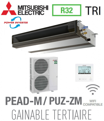 Mitsubishi GAINABLE TERTIAIRE modèle PEZ-ZM125JA triphasé