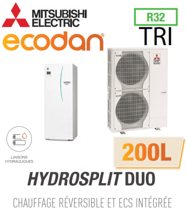 Ecodan Omkeerbare HYDROSPLIT DUO 200L R32 ERPT20X-VM2D + PUZ-HWM140YHA